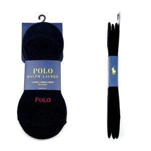 Polo Ralph Lauren Men's No Show Socks NWT - 3 pack